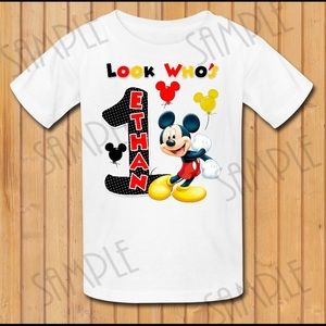 Micky mouse birthday shirts